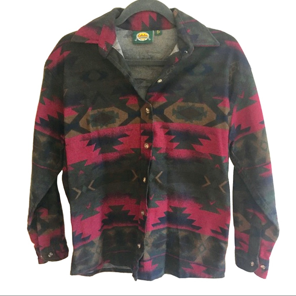Cabela's Aztec Button Down Shirt